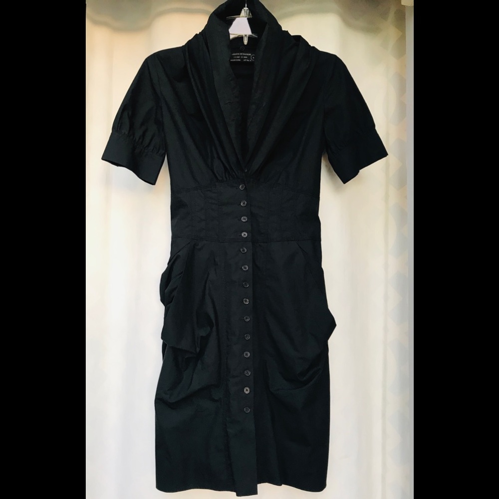COPY - Allsaints Black Elma Shirt Dress
